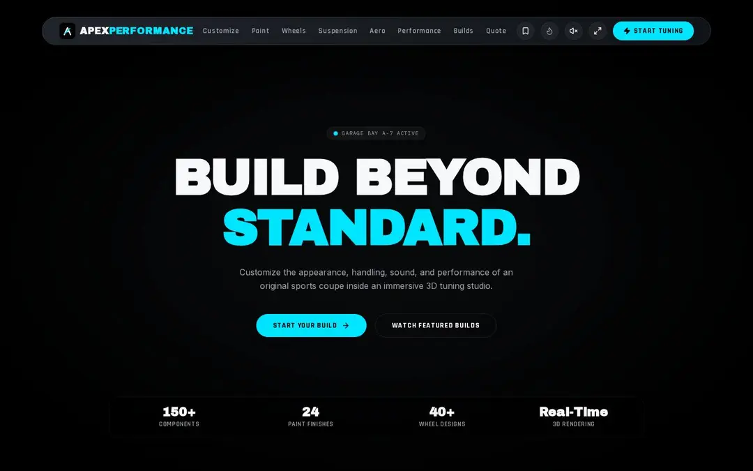 Screenshot of APEX Performance
