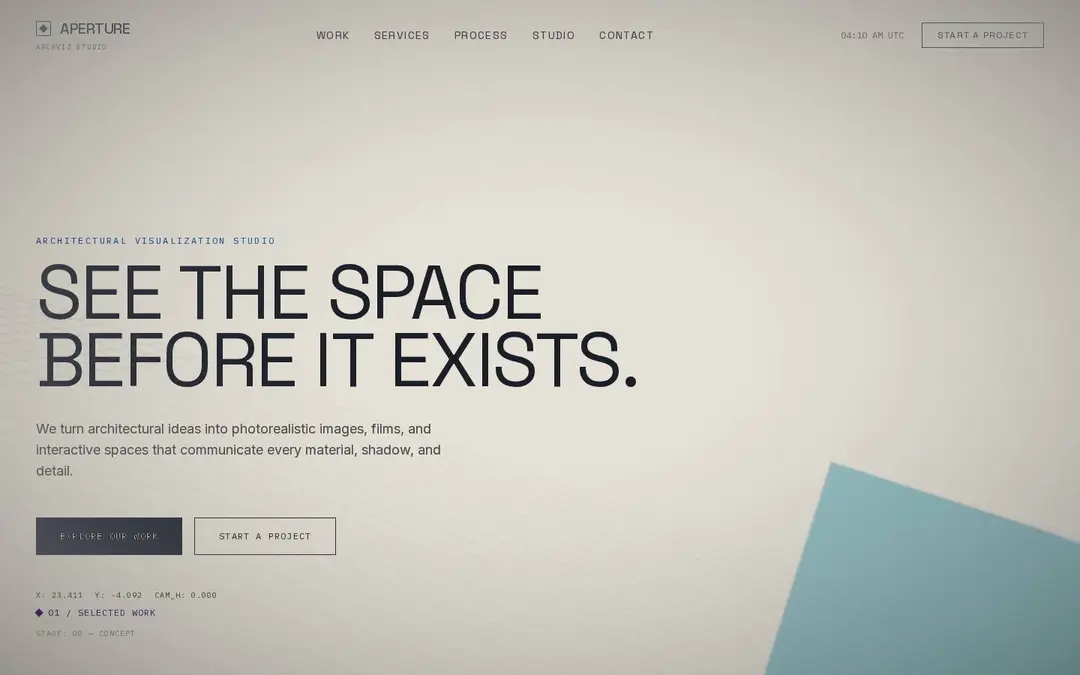 Screenshot of Aperture
