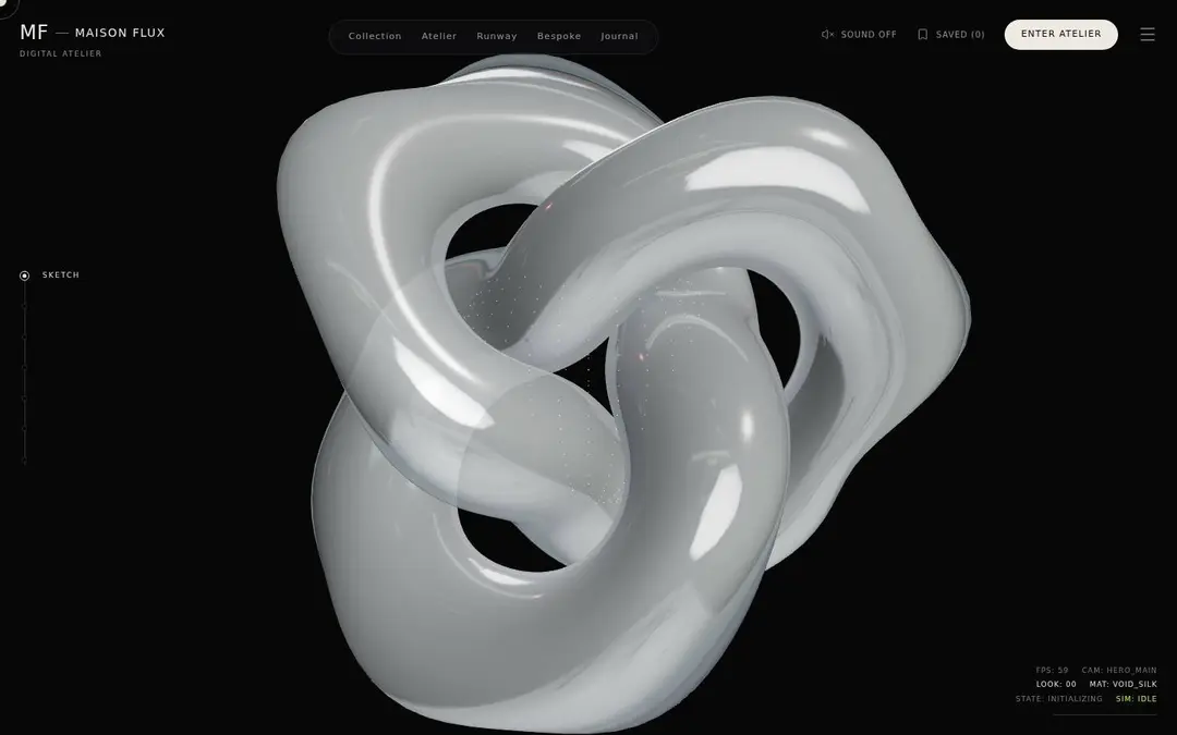 Screenshot of Maison Flux