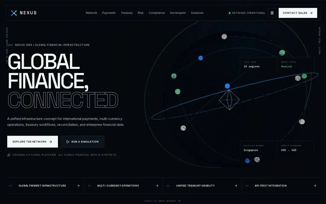 Screenshot of NEXUS