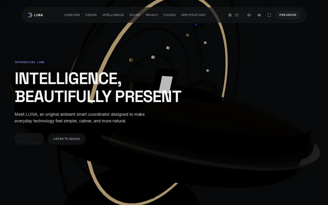 Screenshot of LUNA