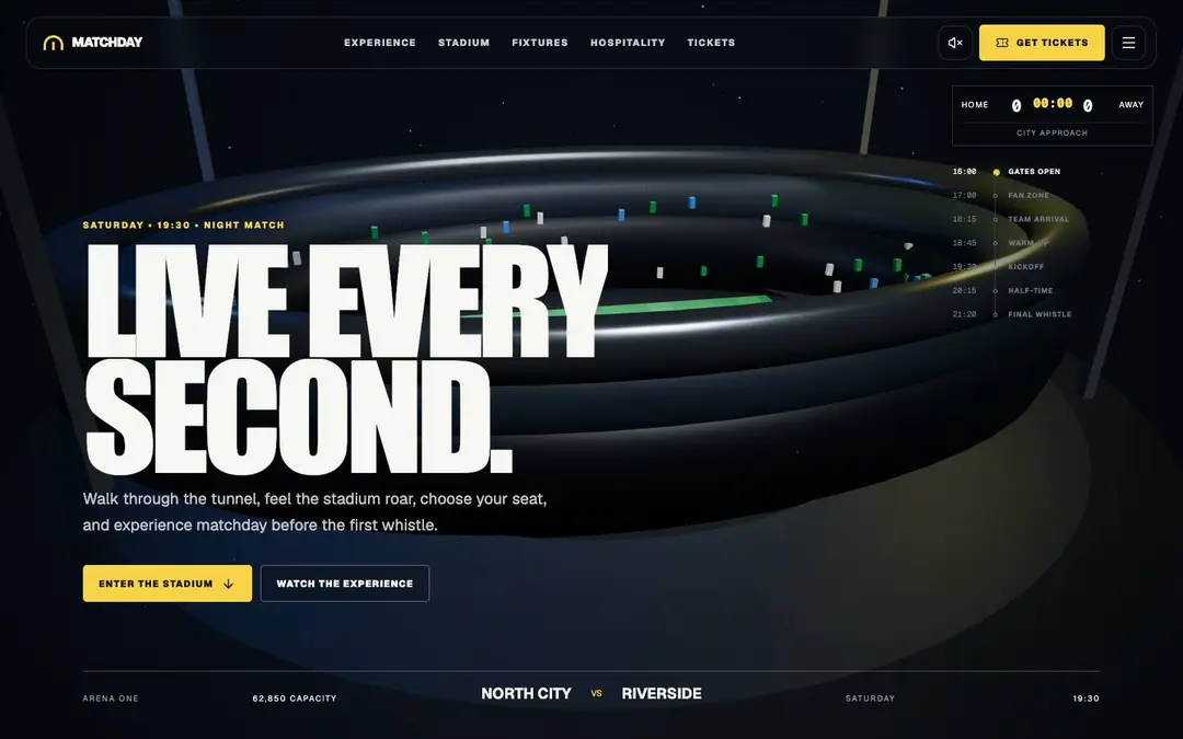 Screenshot of Matchday