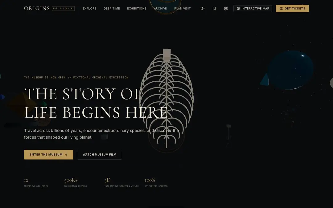 Screenshot of Origins