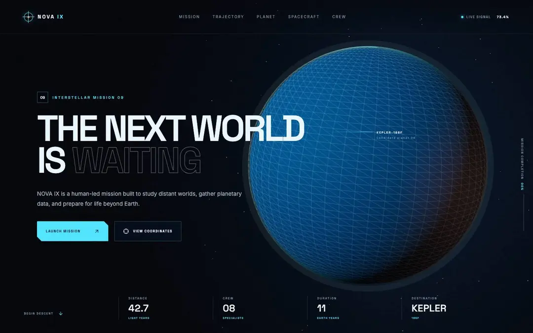Screenshot of NOVA IX