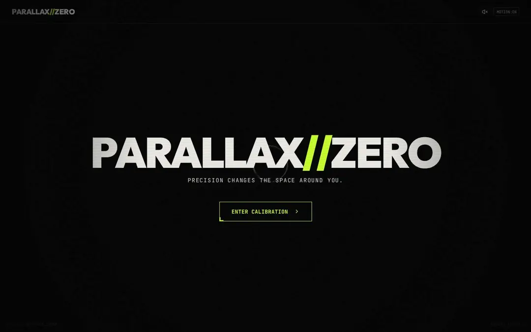 Screenshot of PARALLAX ZERO