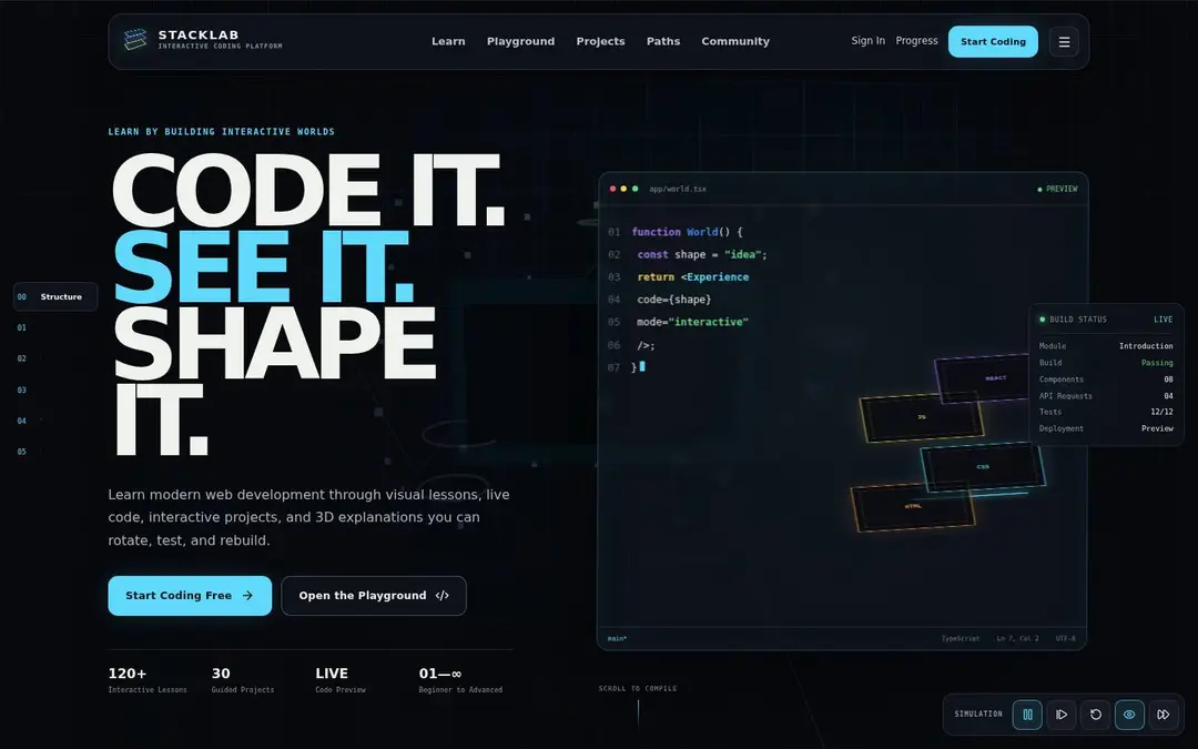 Screenshot of StackLab