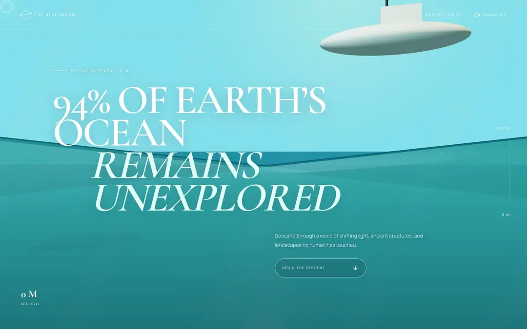 Screenshot of The Blue Below