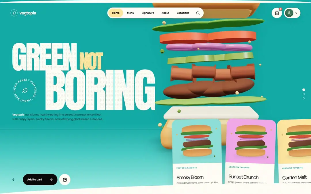 Screenshot of Vegtopia