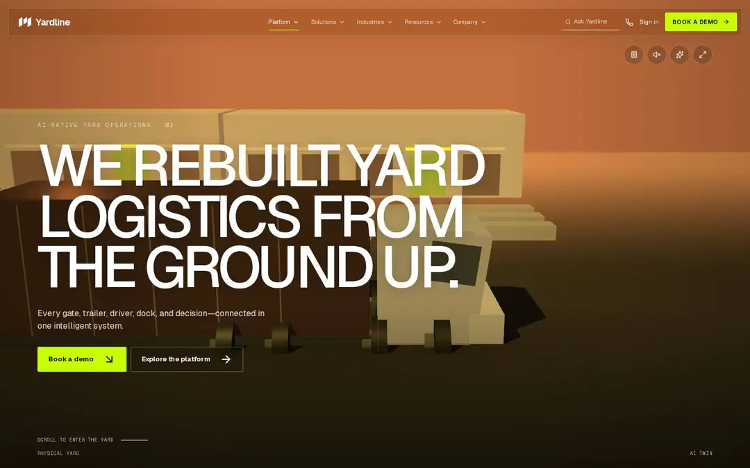 Screenshot of YARDLINE