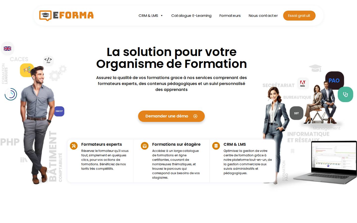 Screenshot of Eforma